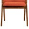 Armen Living Renzo Orange Fabric and Walnut Wood Dining Side Chairs, PK2 LCRESIWAOR - alternate 8